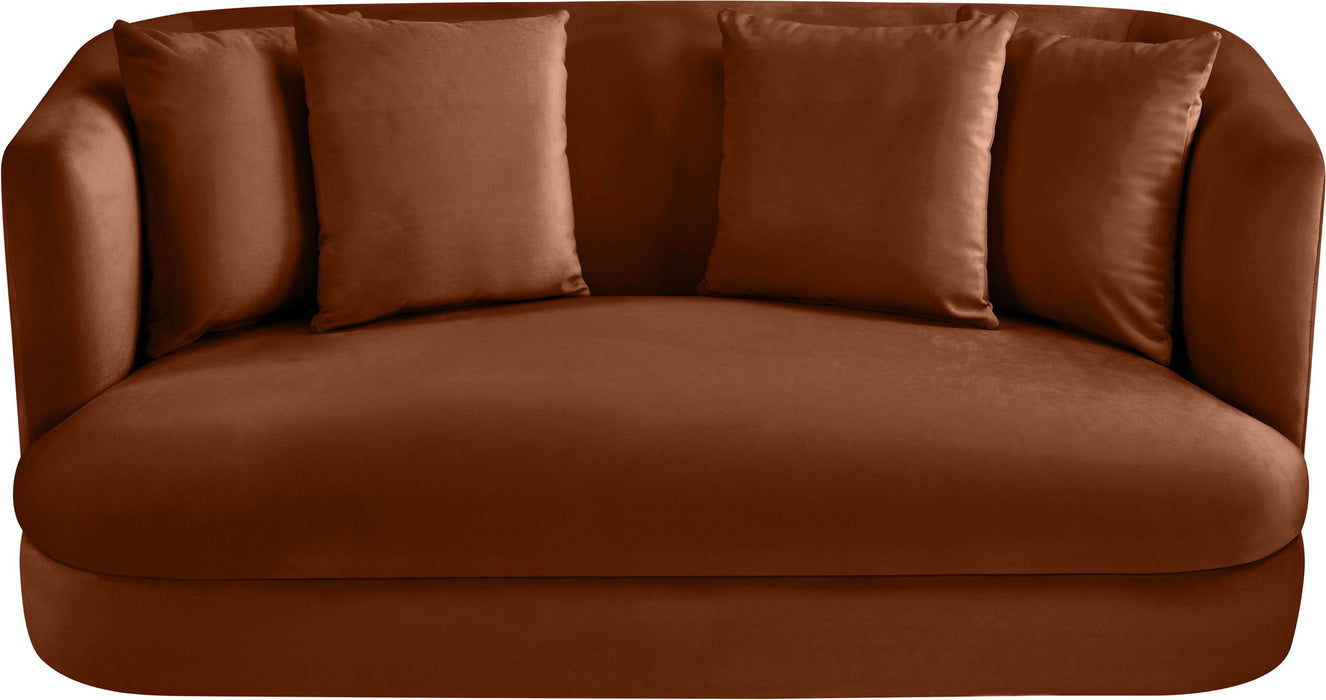 Alder - Loveseat - Cognac - Simple Home Plus