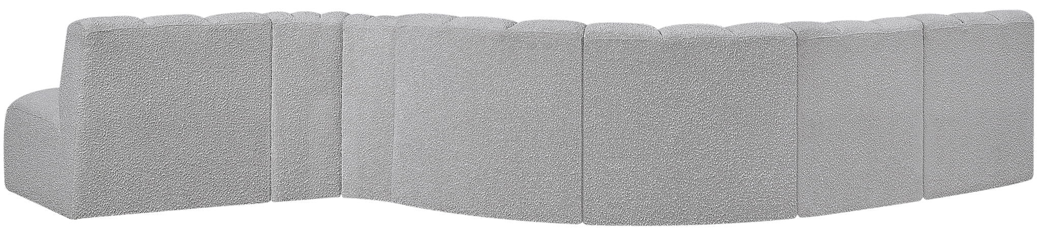 Arc - Boucle Fabric 7 Piece Modular Sofa - Simple Home Plus