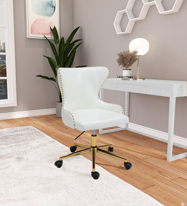 Hendrix - Office Chair with Gold Legs - Simple Home Plus