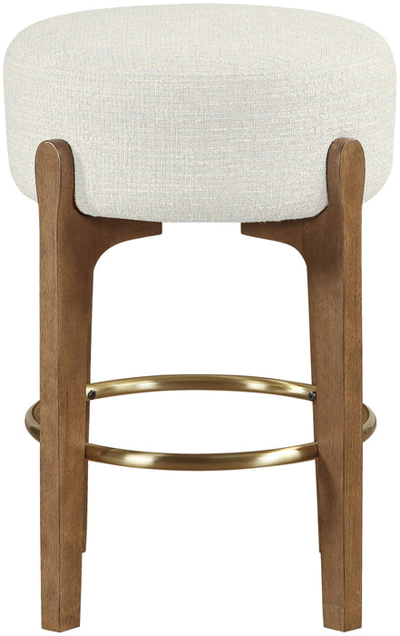 Torino - Backless Counter Stool With Brushed Brown Base (Set of 2) - Simple Home Plus