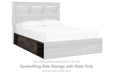 Drystan - Q/K Side Storage w/Rail - Brown / Beige - Simple Home Plus