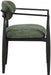Riccio - Fabric Dining Arm Chair (Set of 2) - Black Frame - Simple Home Plus