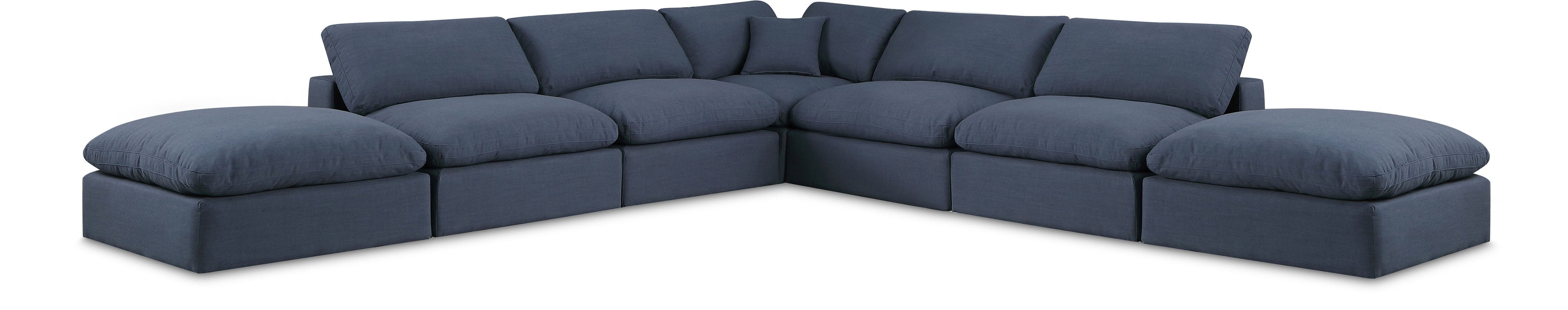 Comfy - 7 Piece Linen Modular Corner Sectional - Simple Home Plus