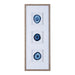Natural Agate Trio - Real Stone Framed Graphic - Blue - Simple Home Plus