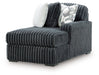 Midnight-Madness - RAF Corner Chaise - Gunmetal - Simple Home Plus