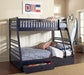 Ashton - 2-Drawer Wood Bunk Bed - Simple Home Plus