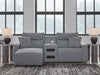 ModMax II - Salt And Pepper - Reclining Sectional - Simple Home Plus