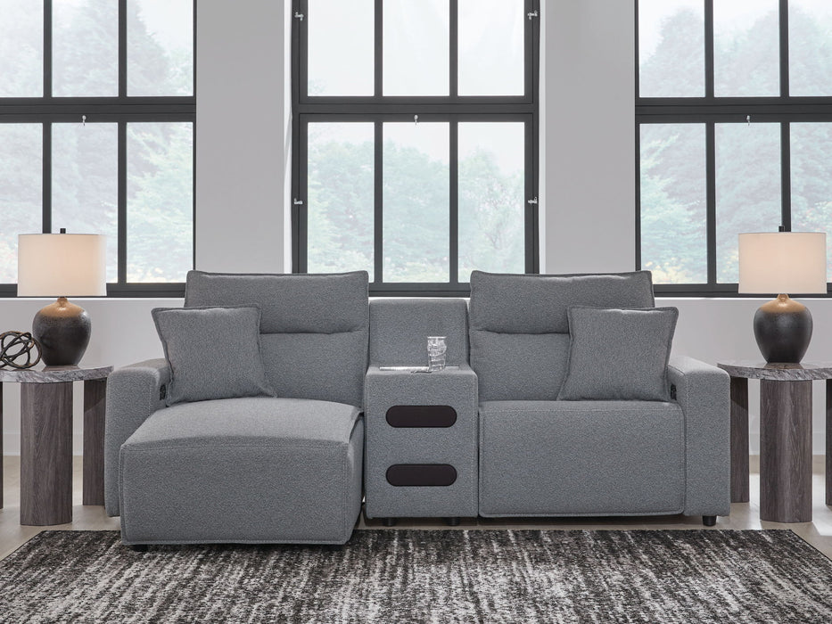 ModMax II - Salt And Pepper - Reclining Sectional - Simple Home Plus
