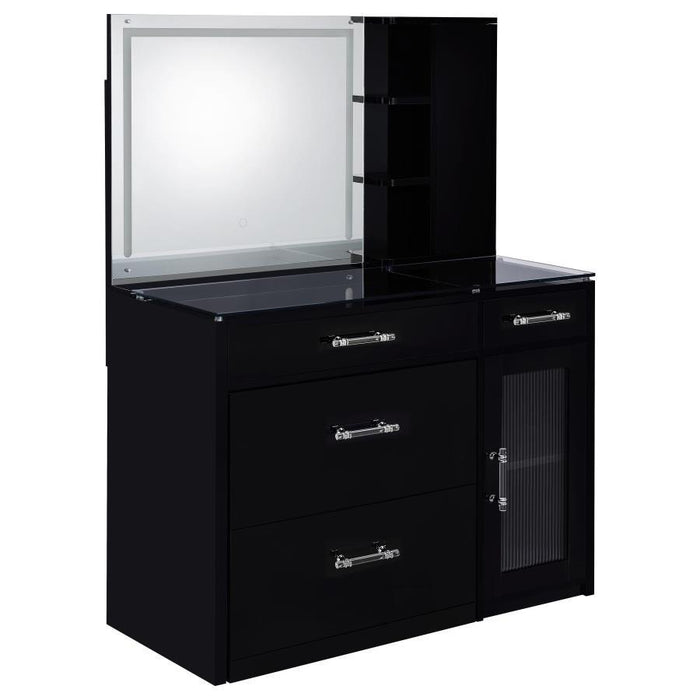 Flora - 2-Drawer Vanity Set With LED Mirror - Simple Home Plus