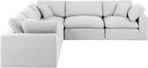 Comfy - 5 Piece Linen Modular Corner Sectional - Simple Home Plus