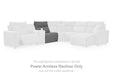 ModMax II - Power Armless Recliner With Adjustable Headrest - Salt And Pepper - Simple Home Plus