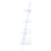 Amaturo - 4-Shelf Acrylic Ladder Bookshelf - Clear - Simple Home Plus