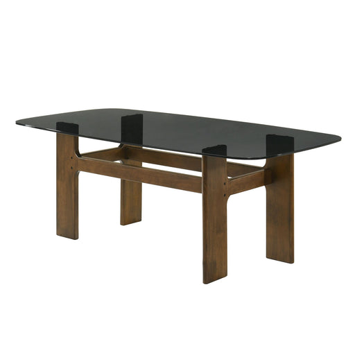 Ileena - Rectangle Wood Dining Table - Walnut - Simple Home Plus