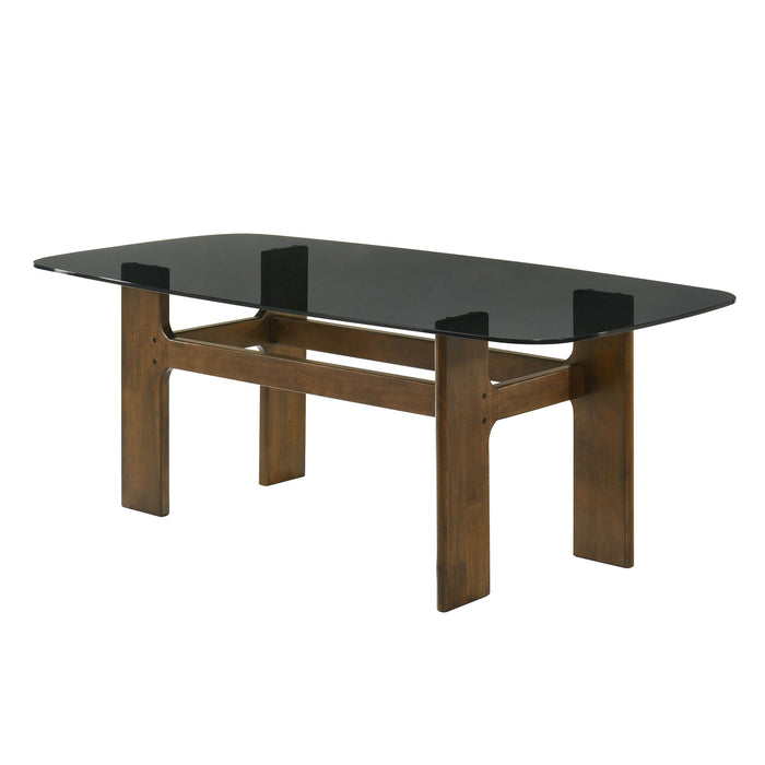 Ileena - Rectangle Wood Dining Table - Walnut - Simple Home Plus