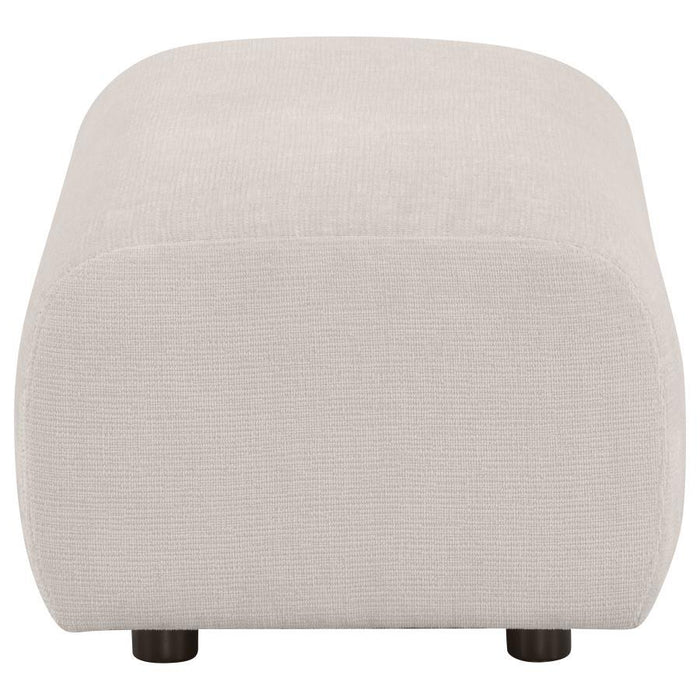 Burnett - Chenille Upholstered Ottoman - Simple Home Plus