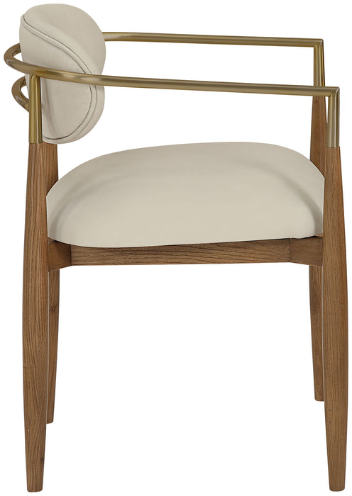 Riccio - Dining Arm Chair (Set of 2) - Walnut Frame - Simple Home Plus