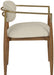 Riccio - Dining Arm Chair (Set of 2) - Walnut Frame - Simple Home Plus
