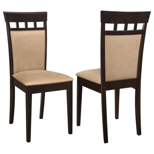 Gabriel - Closed Back Side Chairs (Set of 2) - Cappuccino - Simple Home Plus