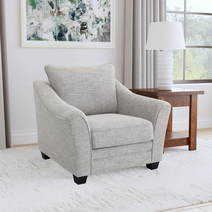 Tomkins - Boucle Upholstered Chair - Light Gray - Simple Home Plus