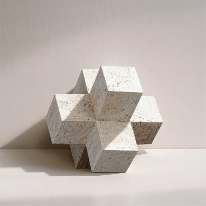 Jack - Travertine Decorative Object - Natural - Simple Home Plus