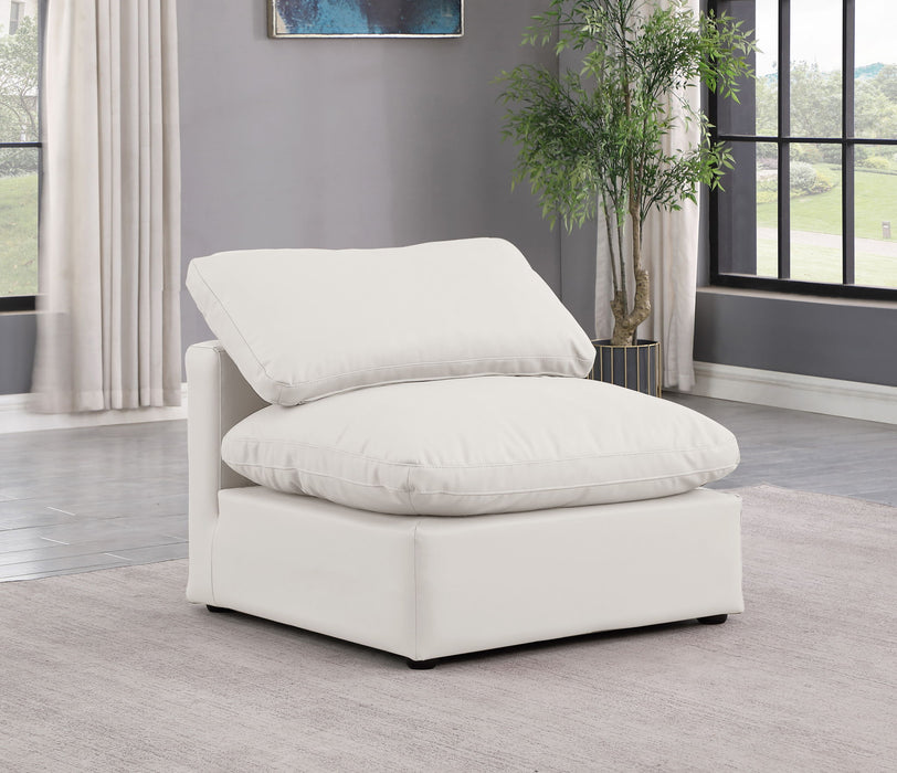 Indulge - Faux Leather Armless Chair - Simple Home Plus