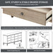 Victoria - 4-Drawer Dresser (40") - Reclaimed Gray - Simple Home Plus