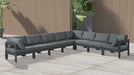 Nizuc - Outdoor Patio 8 Piece Modular Sectional With Gray Frame - Simple Home Plus