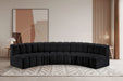 Arc - Faux Leather 5 Piece U-Shaped Modular Sofa - Simple Home Plus