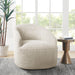 Bonn - Upholstered 360° Swivel Chair - Cream - Simple Home Plus