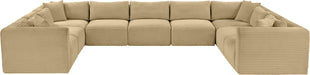 Shaggy - Fabric 9 Piece Modular U-Shaped Sectional - Simple Home Plus