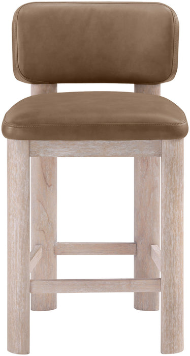 Paloma - Faux Leather Upholstered Counter Stool (Set of 2) - Simple Home Plus