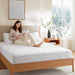 Microfiber Zoned - Full Heated Mattress Pad - White - Simple Home Plus