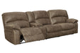 Segburg - Driftwood - 2-Piece Power Reclining Sectional - Simple Home Plus