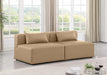 Cube - Modular 2 Piece Armless Sofa - Tan - Simple Home Plus