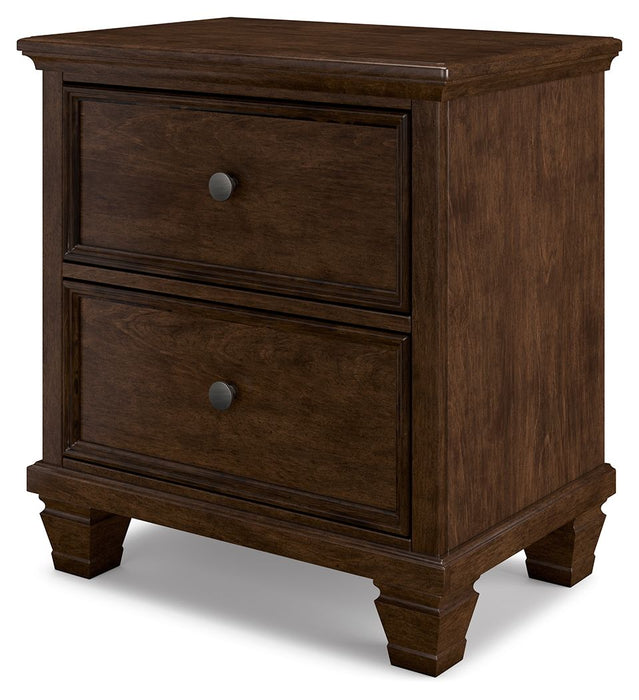 Danabrin - Brown - Two Drawer Nightstand - Simple Home Plus
