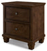 Danabrin - Brown - Two Drawer Nightstand - Simple Home Plus