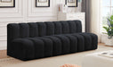 Arc - Velvet 3 Piece Modular Straight Sofa - Simple Home Plus