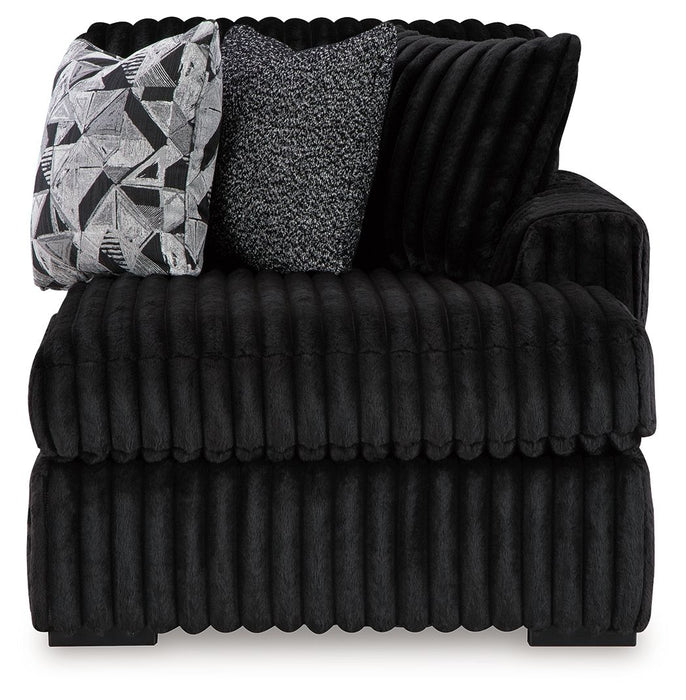 Midnight-Madness - Raf Corner Chaise - Onyx - Simple Home Plus