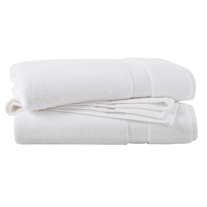 800GSM - 2 Piece Set Bath Sheet Antimicrobial - White - Simple Home Plus