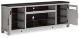 Darborn - Gray / Brown - XL TV Stand W/Fireplace Option - Simple Home Plus