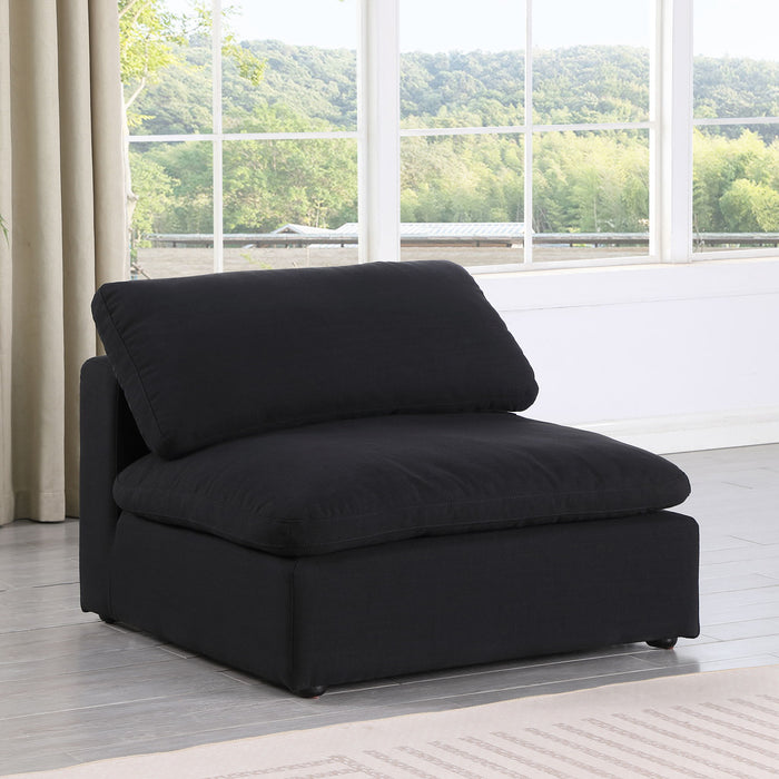 Comfy - Linen Armless Chair - Simple Home Plus