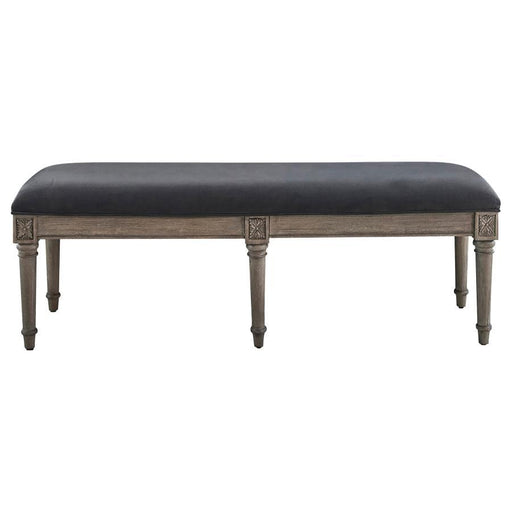 Alderwood - Upholstered Bench - French Gray - Simple Home Plus