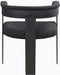 Romeo - Boucle Dining Chair With Black Base (Set of 2) - Simple Home Plus