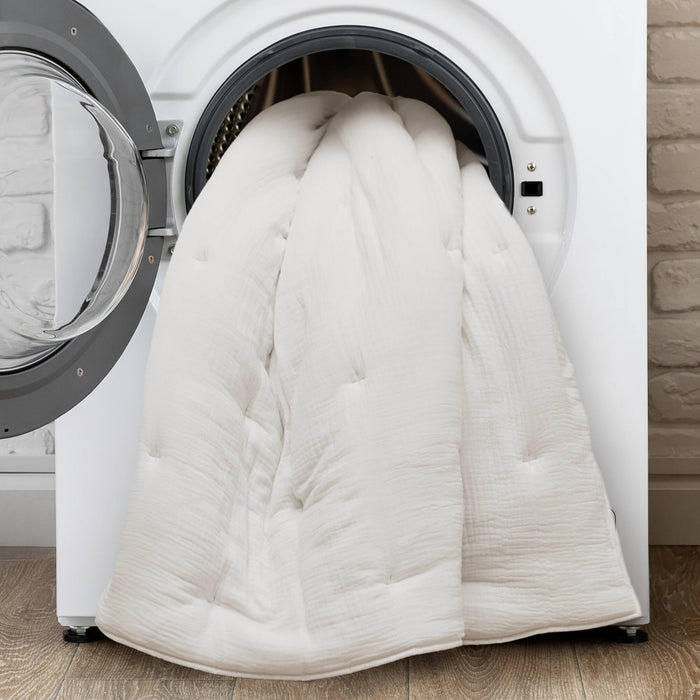 Breeze - Gauze Embroidered Euro Sham - White - Simple Home Plus