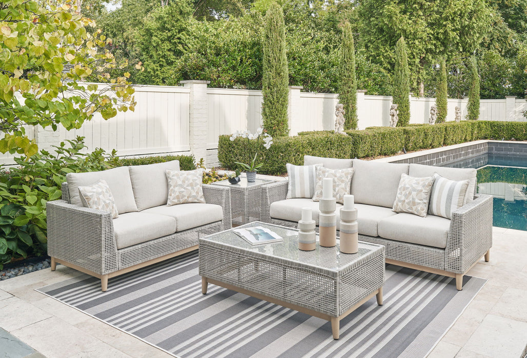 Seton Creek - 4 Pc. - Lounge Set - Gray - Simple Home Plus