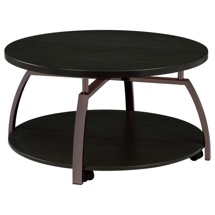 Dacre - Round Engineered Wood Top Table - Simple Home Plus