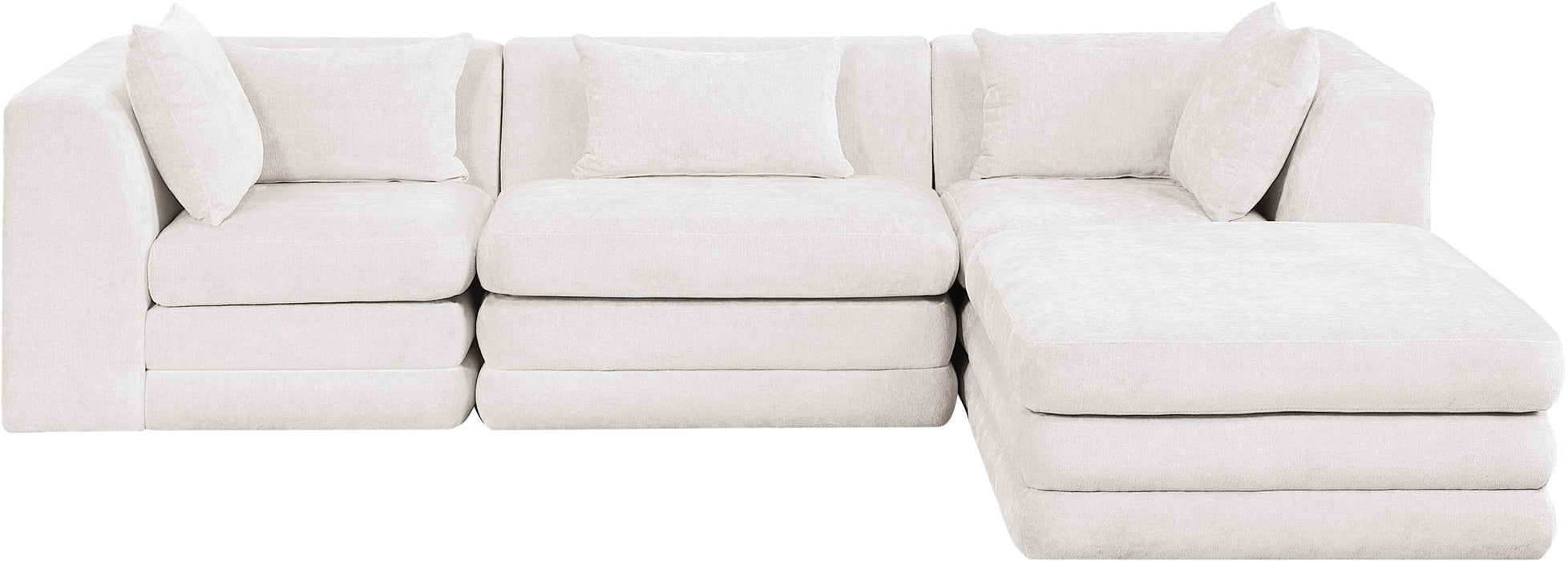 Stellar - 4 Piece Upholstered Modular Sectional - Simple Home Plus