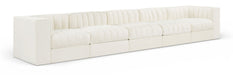 Rummi - Velvet Performance Fabric Upholstered 5 Piece Modular Sofa - Simple Home Plus