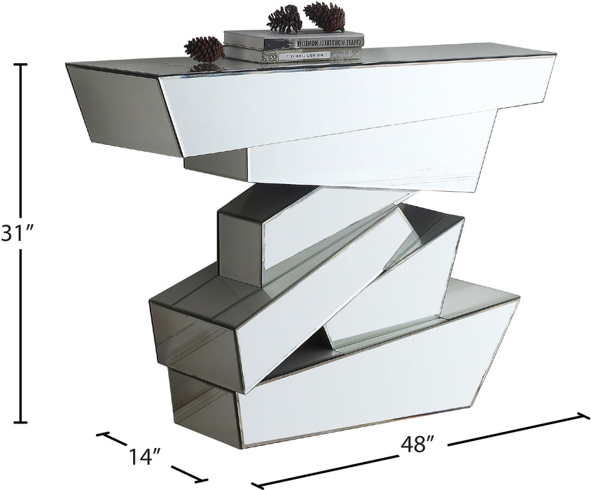 Jade - Console Table - Pearl Silver - Simple Home Plus