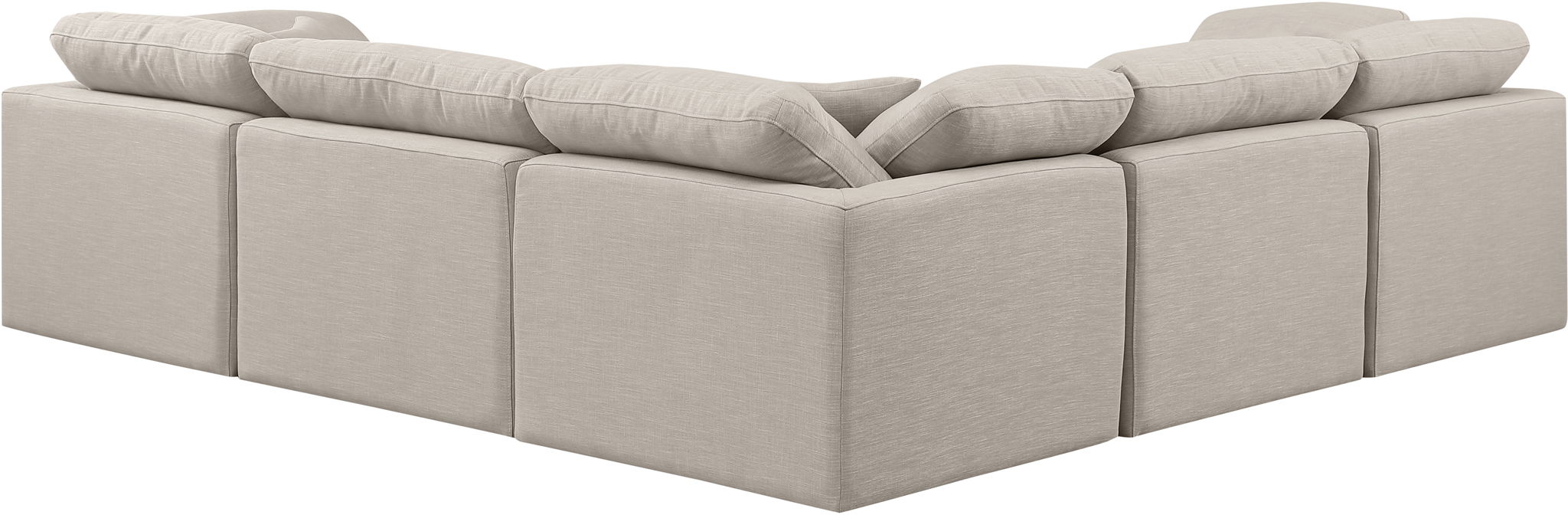 Indulge - Linen 5 Piece Modular Corner Sectional - Simple Home Plus